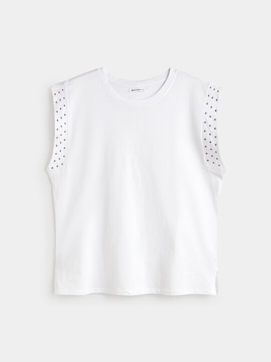 CAMISETA DETALLE Blanco Optico image number null