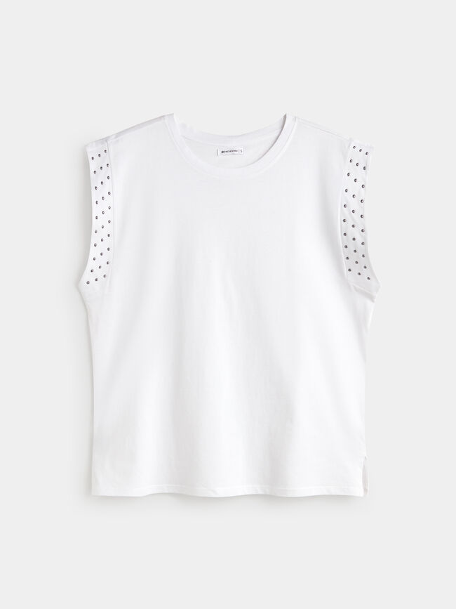 CAMISETA DETALLE Blanco Optico