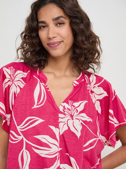 BLUSA MANGA CORTA Estampado 2 image number null