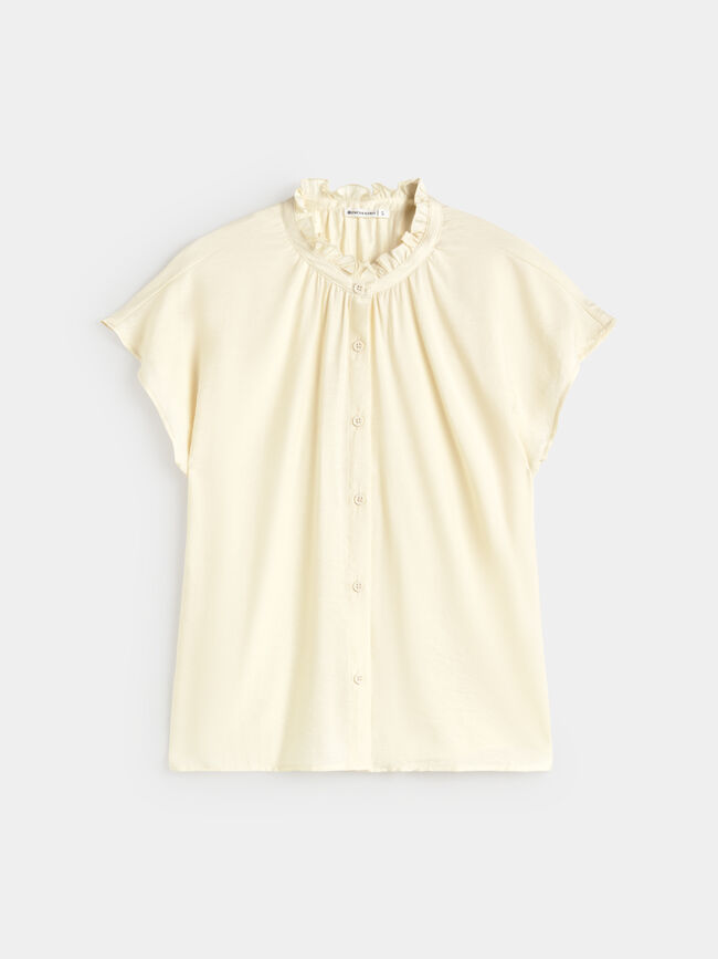 CAMISA MANGA CAIDA Crudo