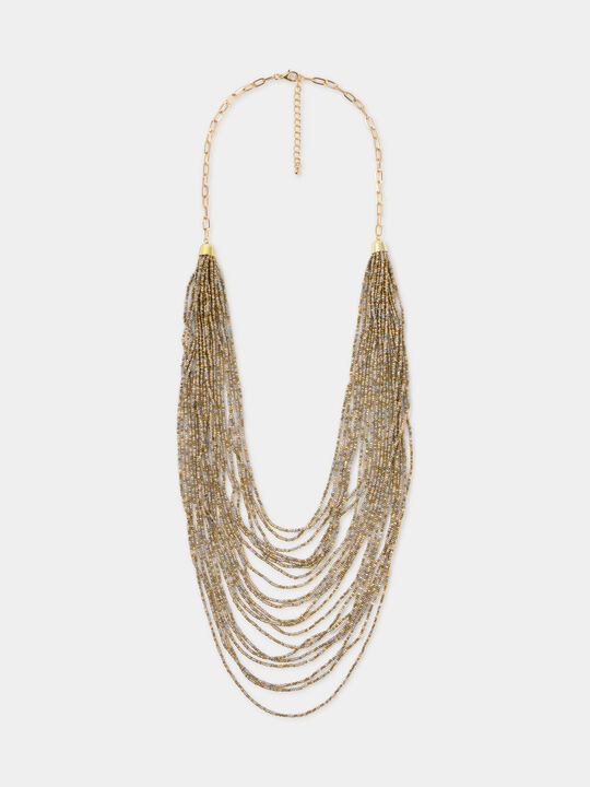 COLLAR LARGO BRILLOS Oro image number null