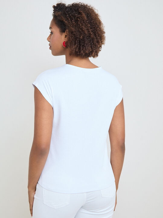 CAMISETA HOMBRO CAIDO Blanco Optico image number null