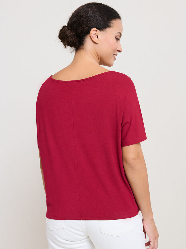 CAMISETA DETALLE Dark Cherry
