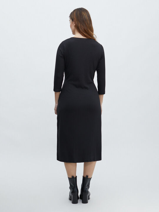 VESTIDO CANALÉ BOTONES Negro image number null
