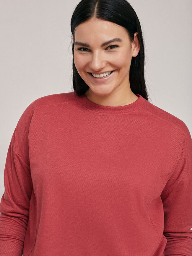 JERSEY PUNTO M/L rosa frambuesa
