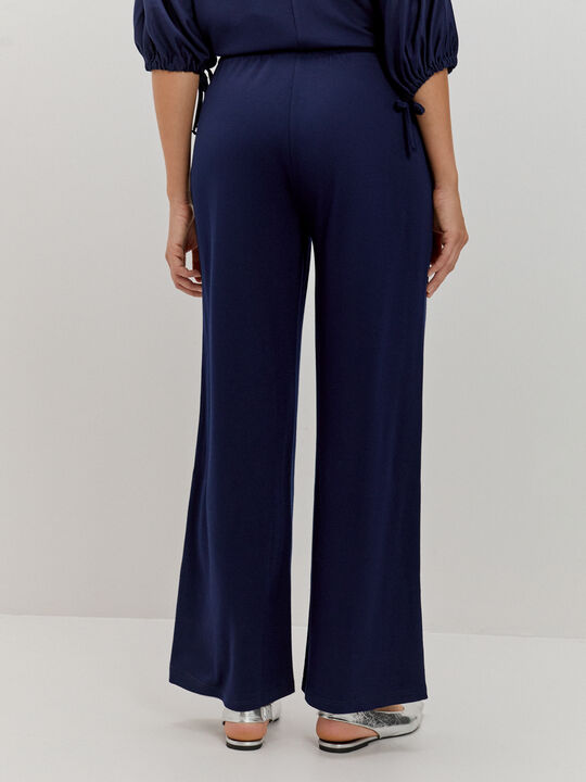 PANTALON LISO DETALLE Azul Marino image number null