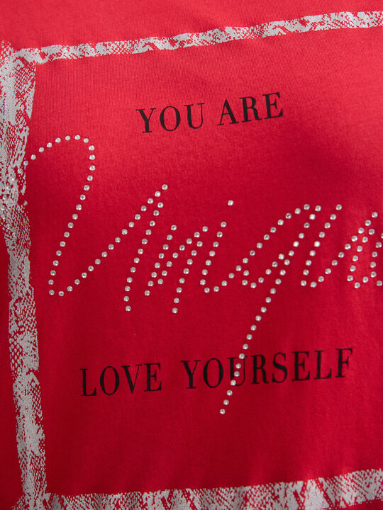 CAMISETA POSICIONAL ANIMAL Rojo Oscuro image number null