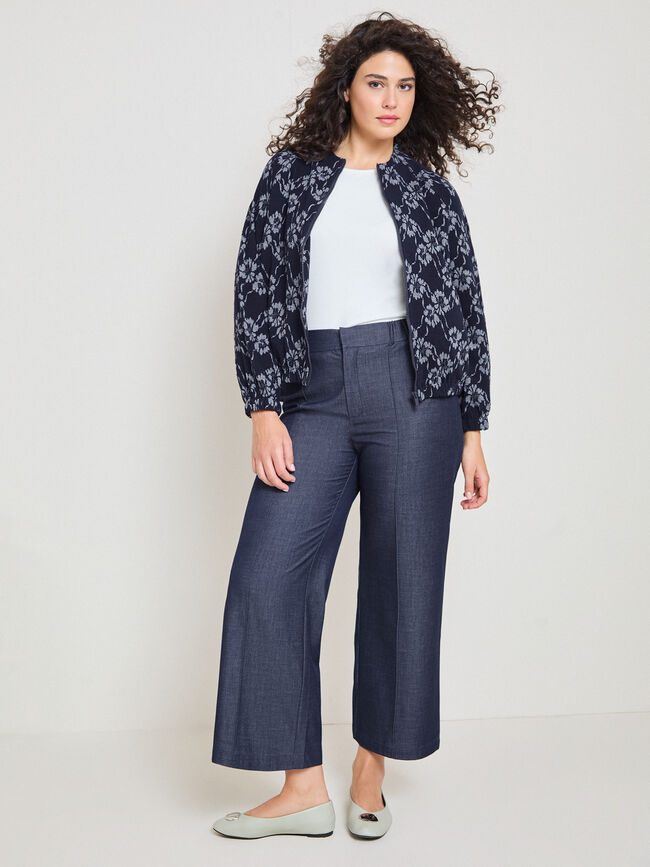 BOMBER JACQUARD Azul Marino