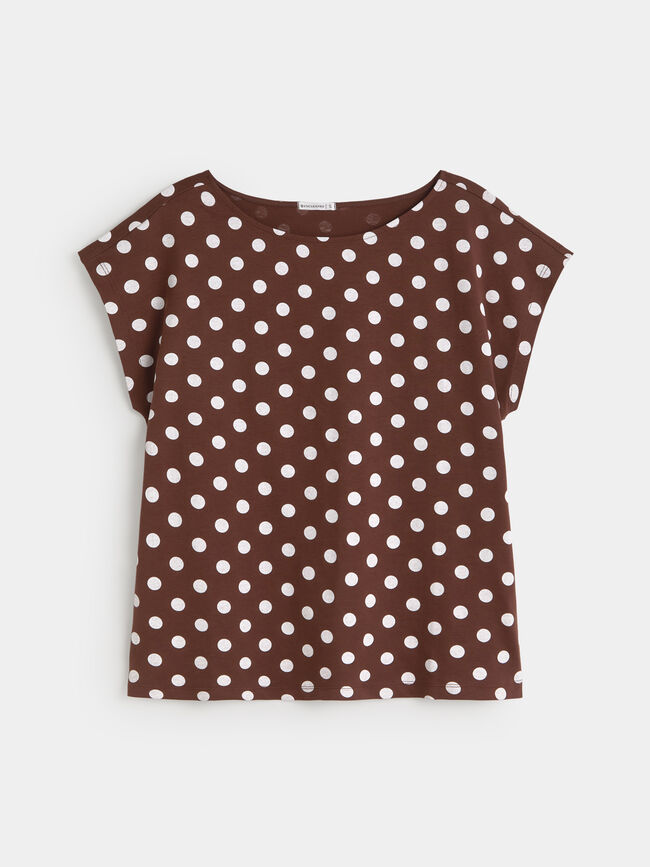 CAMISETA HOMBRO CAIDO Estampado 1