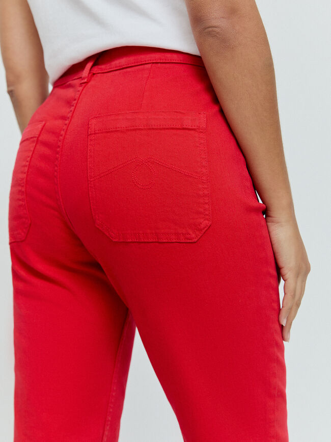 VAQUERO DETALLE BOLSILLOS Rojo