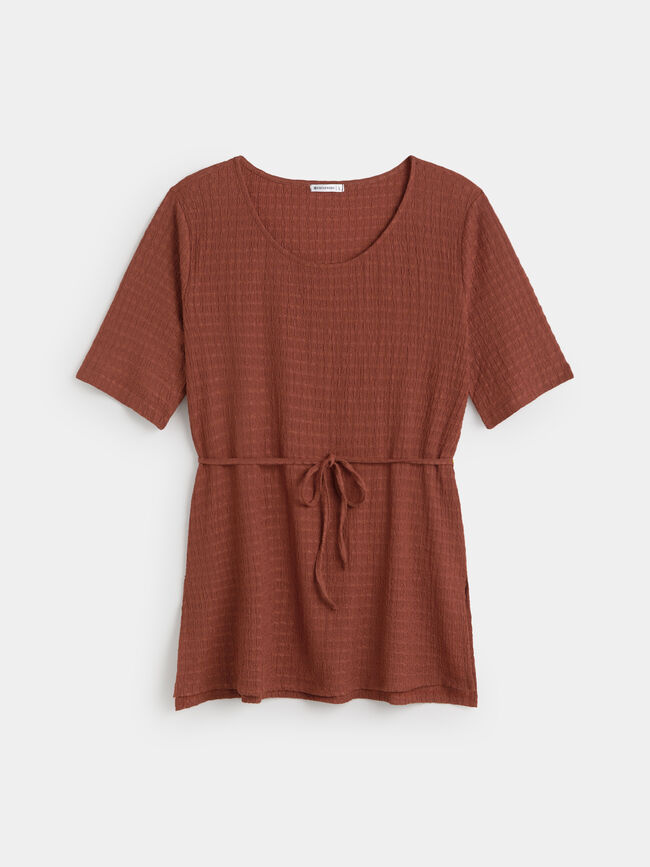 CAMISETA PERKINS CRINKLE LAZO Marron/Naranja