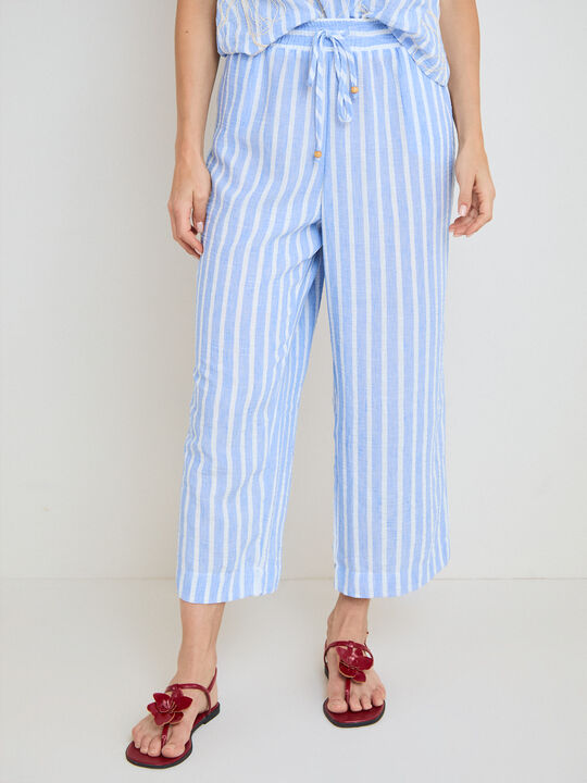 PANTALON RAYAS Azul Sky image number null