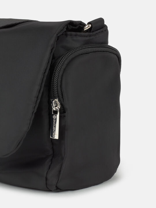 BOLSO NYLON BOLSILLOS Negro image number null