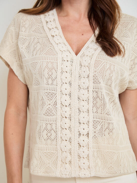 JERSEY S/M CALADO Blanco Hueso image number null