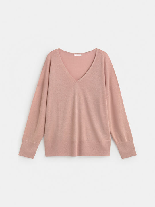 JERSEY LUREX rosa blush image number null
