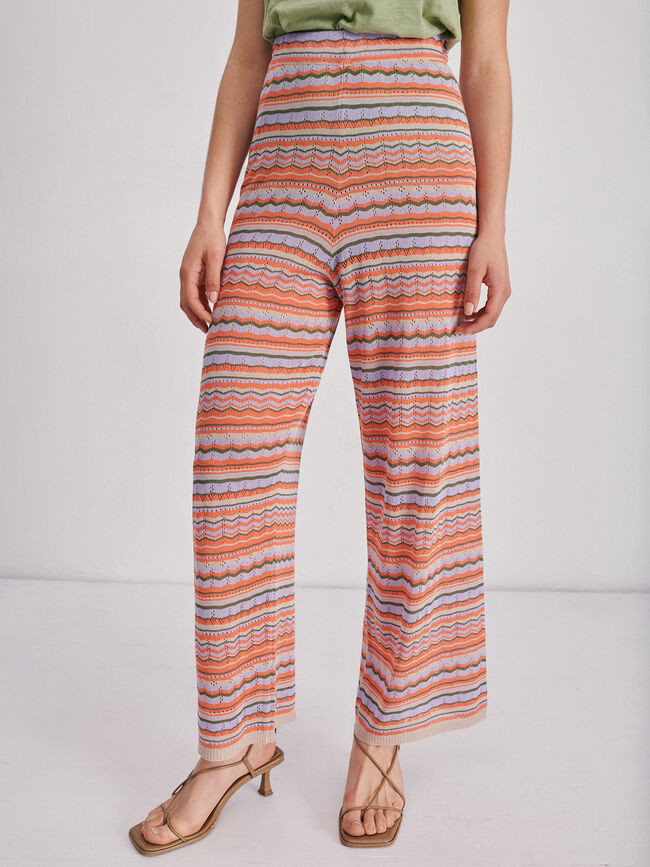 PANTALÓN PUNTO MULTICOLOR Estampado 1