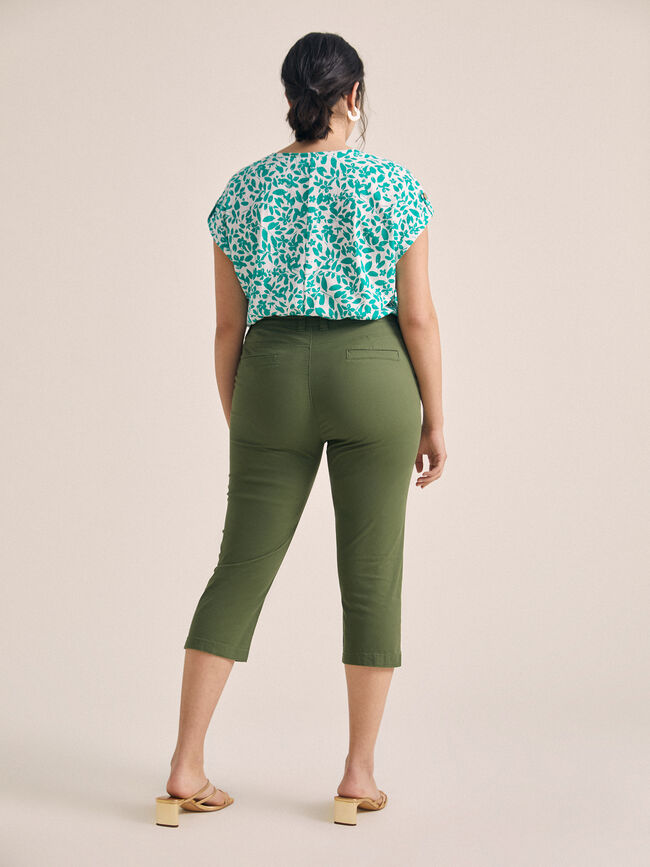 PANTALON DETALLE BOTONES Kaki