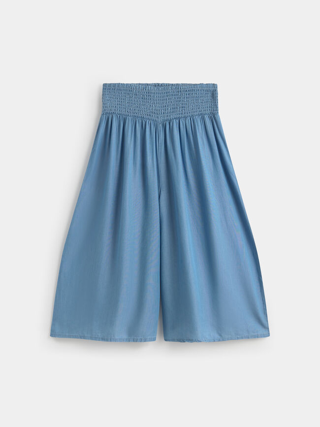 PANTALON CINTURILLA ELÁSTICA Mid blue