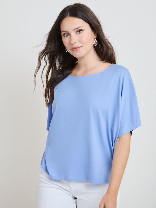 CAMISETA RANGLAN Azul Chambray image number null