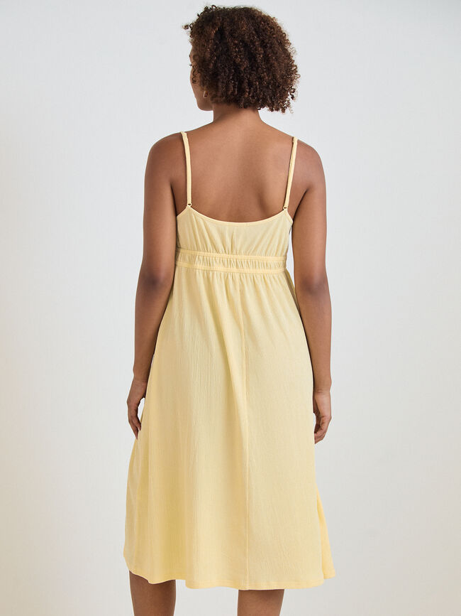 VESTIDO TIRANTES Amarillo Pastel