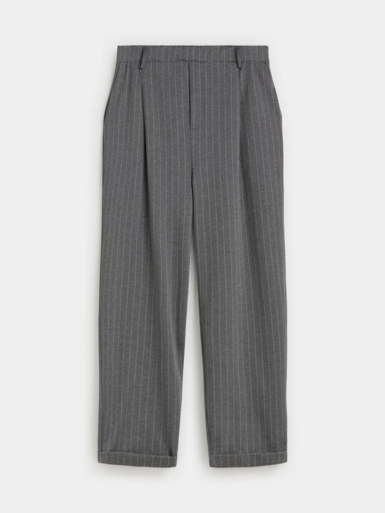 PANTAL&Oacute;N VUELTA SET RAYAS Negro image number null