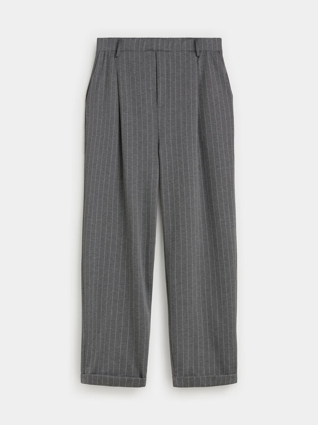 PANTAL&Oacute;N VUELTA SET RAYAS Negro