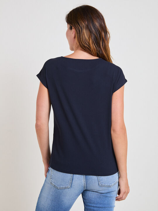 CAMISETA MANGA CORTA Azul Marino image number null
