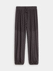 PANTALON BOMBACHO TOPOS Marron