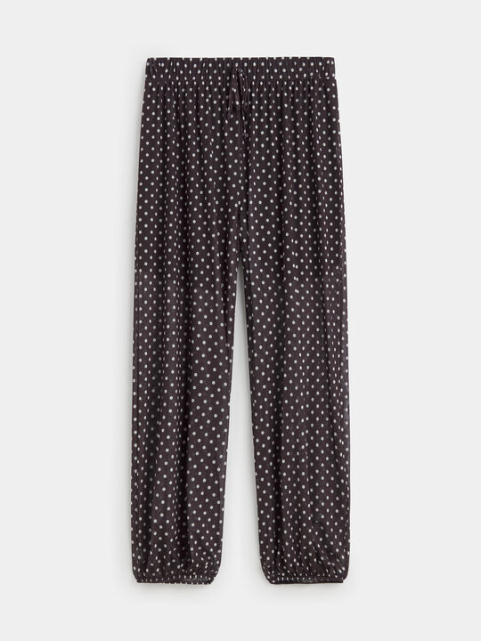 PANTALON BOMBACHO TOPOS Marron image number null