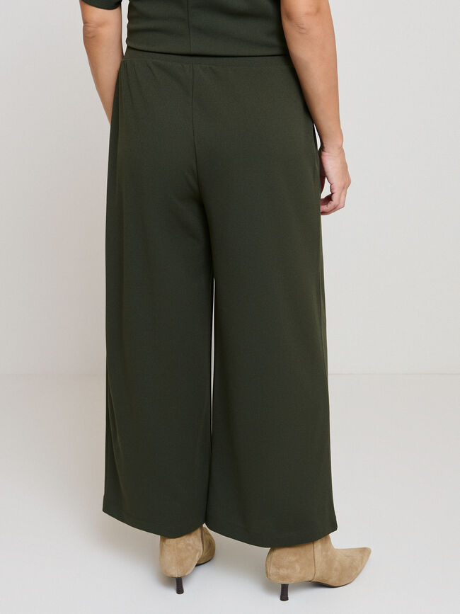 PANTAL&Oacute;N CREPE VERDE Bosque Oscuro