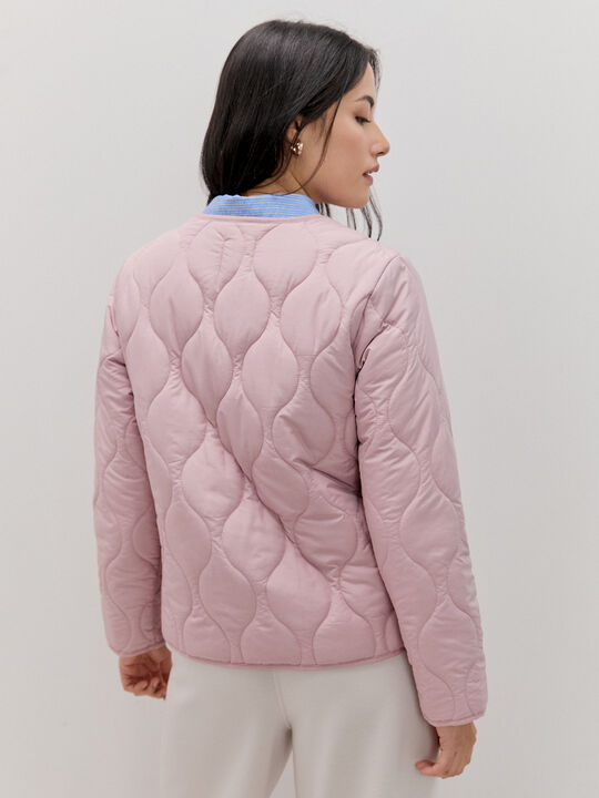 CHAQUETA ACOLCHADA CUELLO Rosa image number null