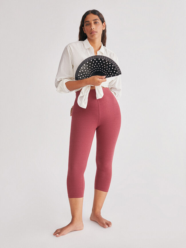 Legging capri Cognac