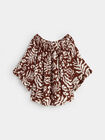 BLUSA ESTAMPADA Marron Medio