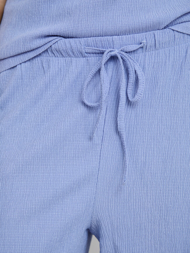 PANTALON TEXTURA CULOTTE Azul Chambray