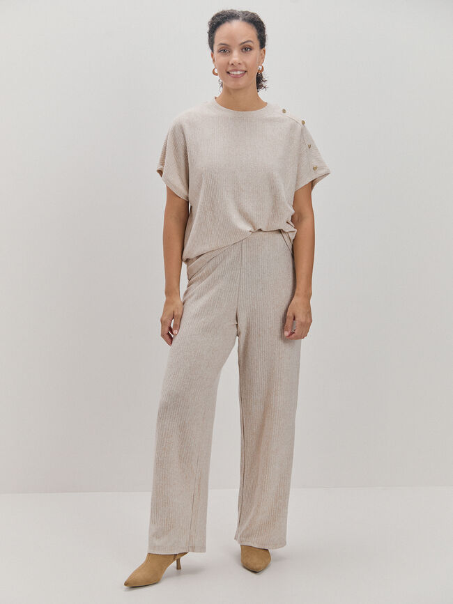 CAMISETA DETALLE BOTONES PIEDRA OSCURO