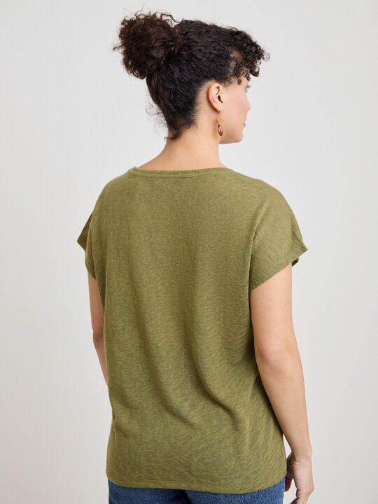 CAMISETA PAVO REAL kaki oscuro image number null