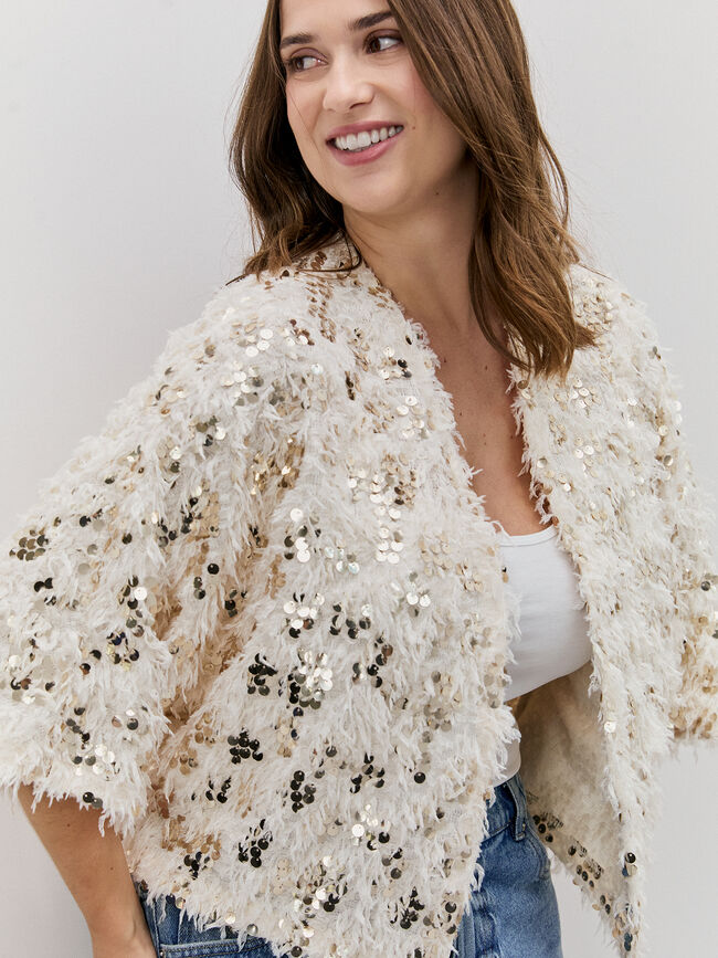 CHAQUETA PLUMA Crudo