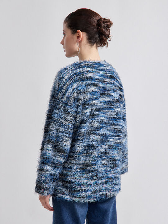 CHAQUETA LANOSA Azul Marino image number null