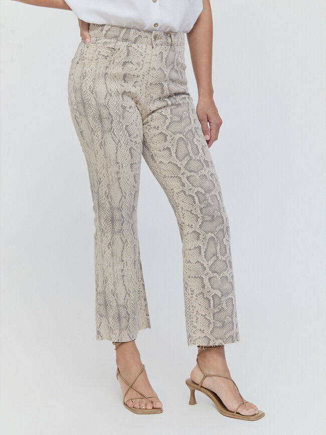 PANTALON ESTAMPADO SERPIENTE Estampado 4