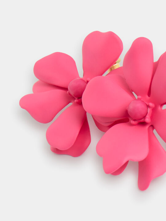 PENDIENES FLORES Fucsia image number null