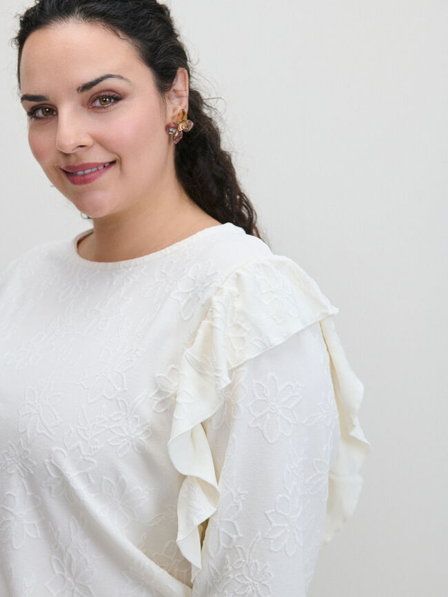 SUDADERA VOLANTES Blanco Hueso