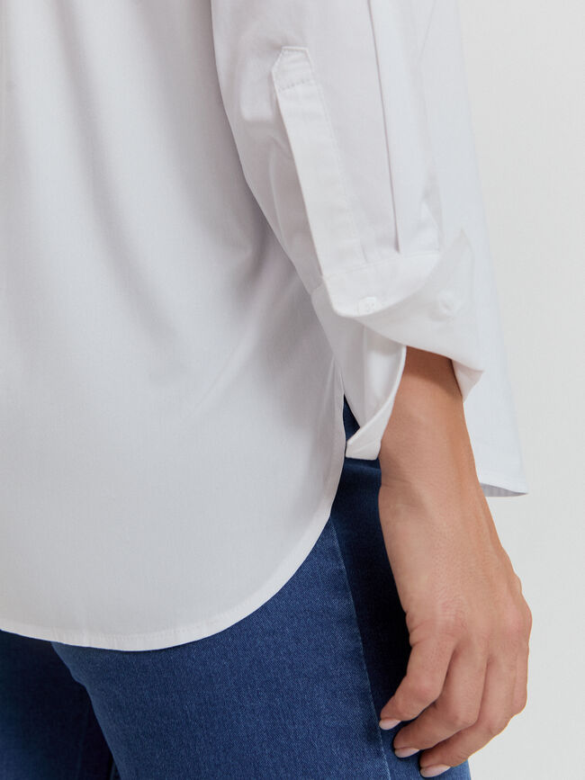 CAMISA OVERSIZE BASICA Blanco Optico