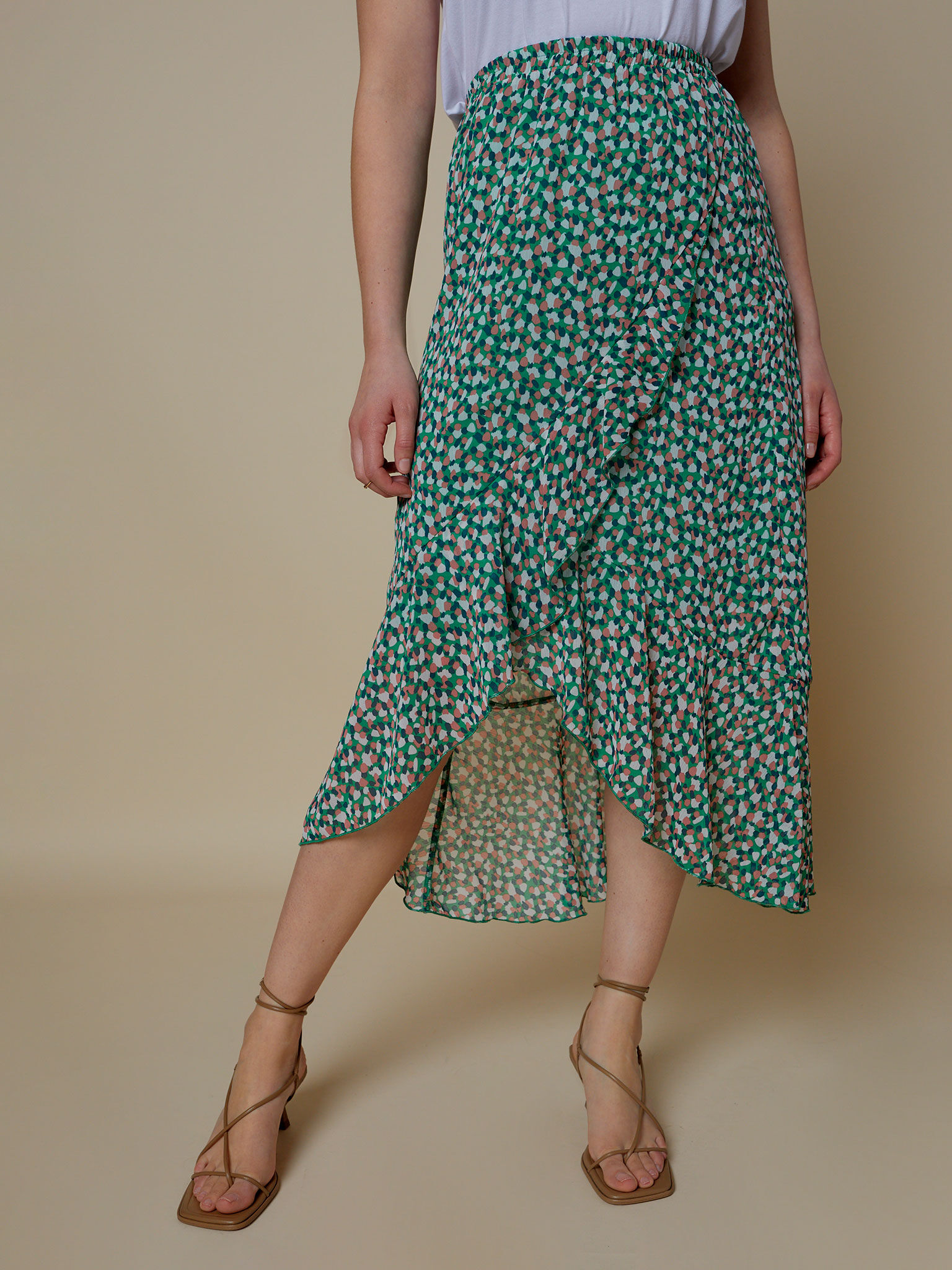Falda estampada volante | Encuentro Moda CAN |19.99 EUR
