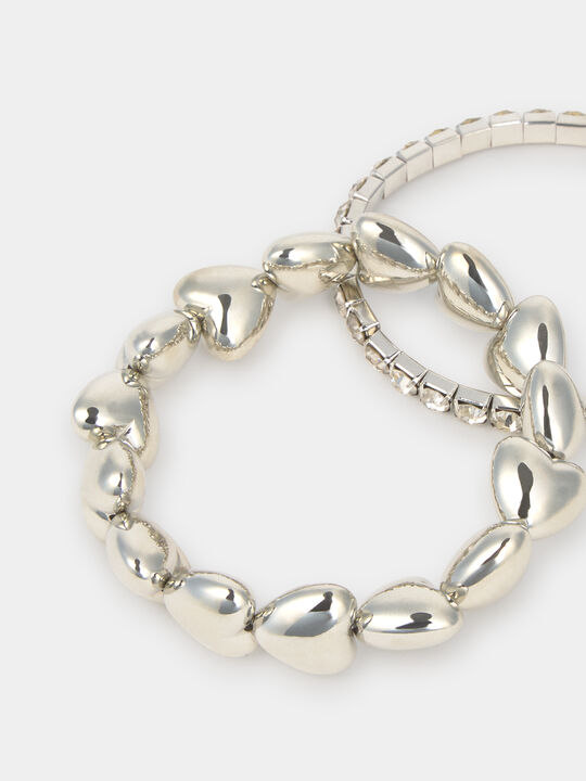 PACK PULSERAS PLATEADAS Plata image number null