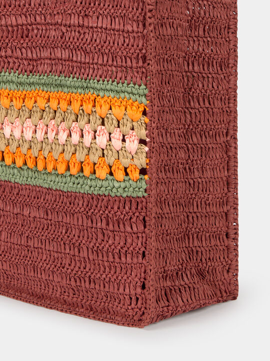 BOLSO GRANDE PAPEL Marron Medio image number null