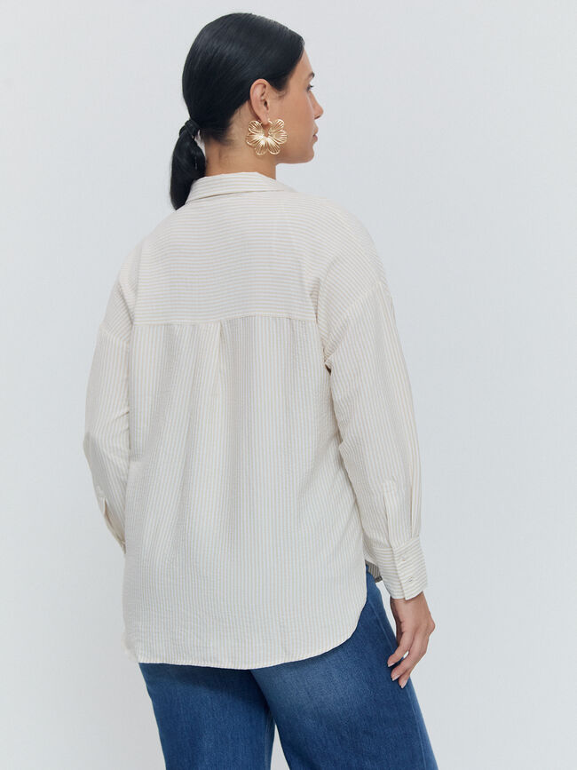 CAMISA OVERSIZE Vison Claro