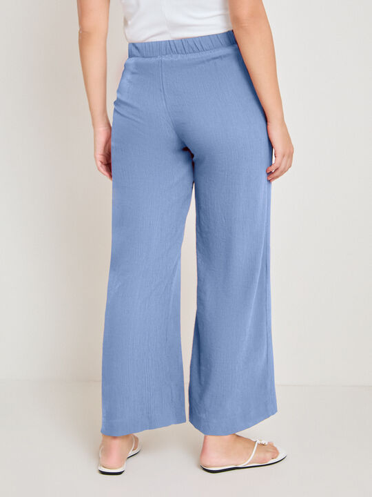 PANTAL&Oacute;N CINTURILLA LAZO Azul Chambray image number null