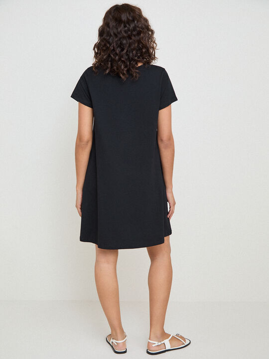 VESTIDO CORTO Negro image number null