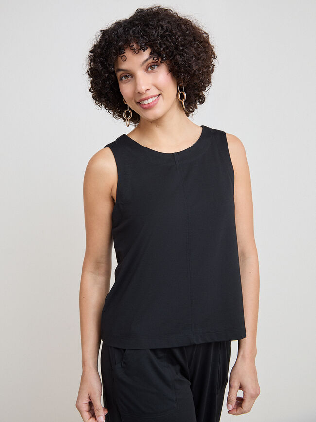 TOP PUNTO ROMA Negro