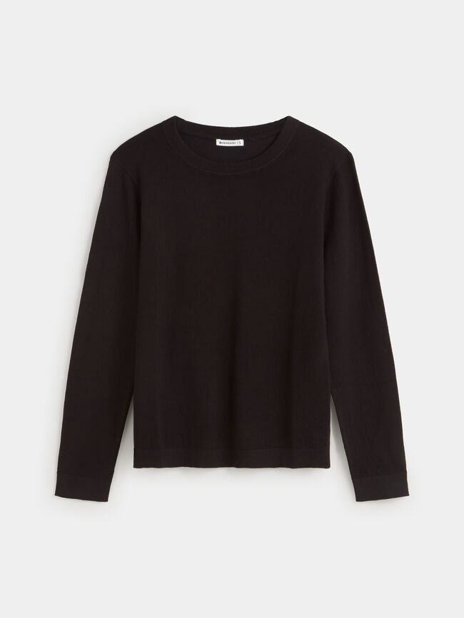 JERSEY CUELLO REDONDO Negro